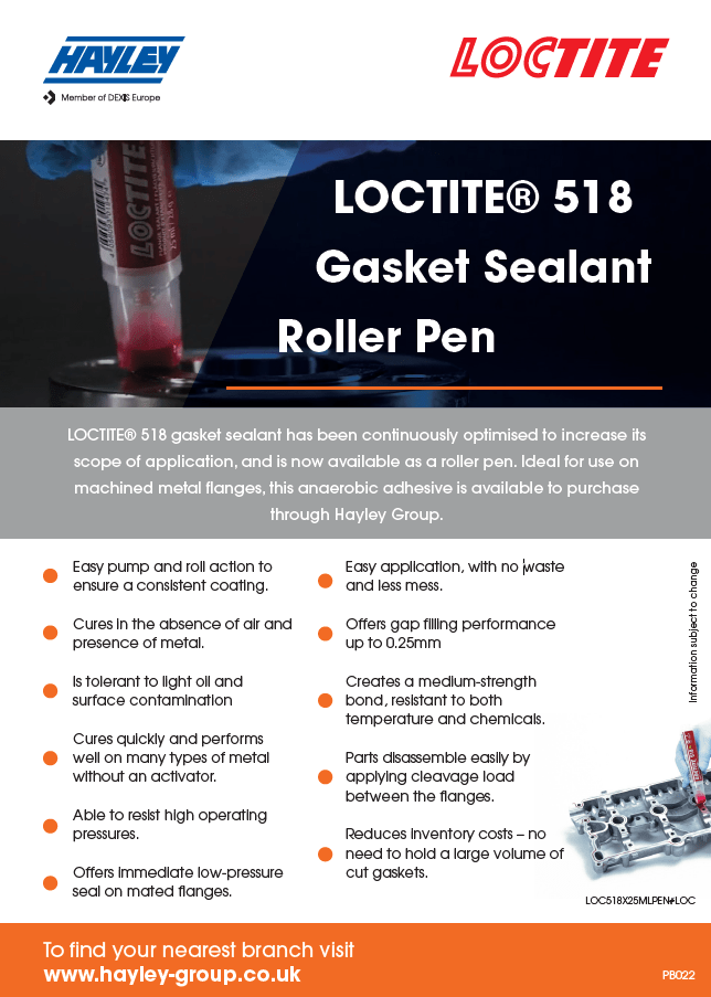 Flange sealant with high mechanical strength LOCTITE 518