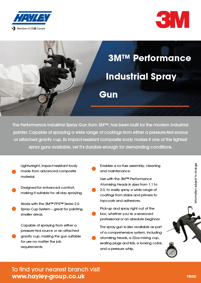 3M Industrial Spray Gun Product Bulletin