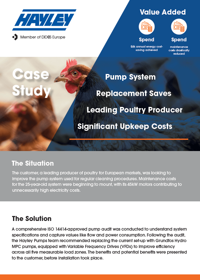 CS047 Poultry Processor Pumps Case Study
