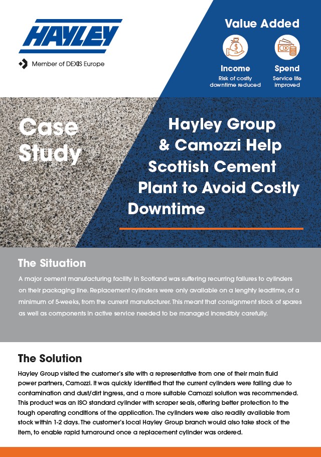 case study hayley camozzi cement plant downtime
