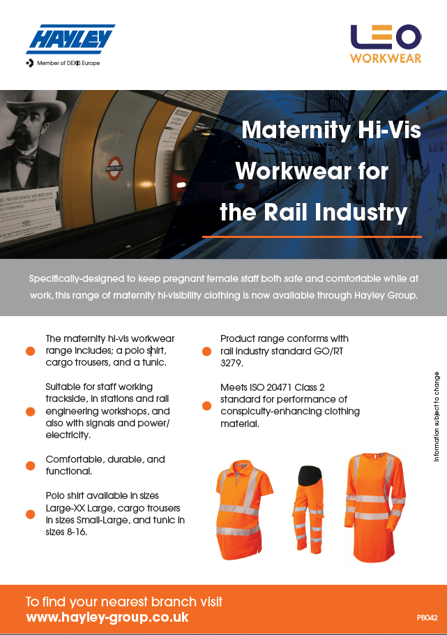 Maternity High-Vis Workwear for Rail Industry