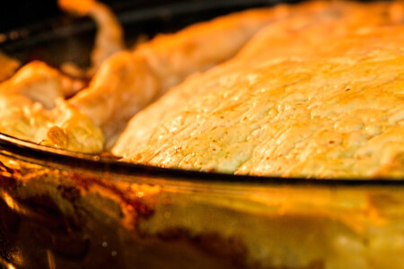 pie in dish bakery photograph