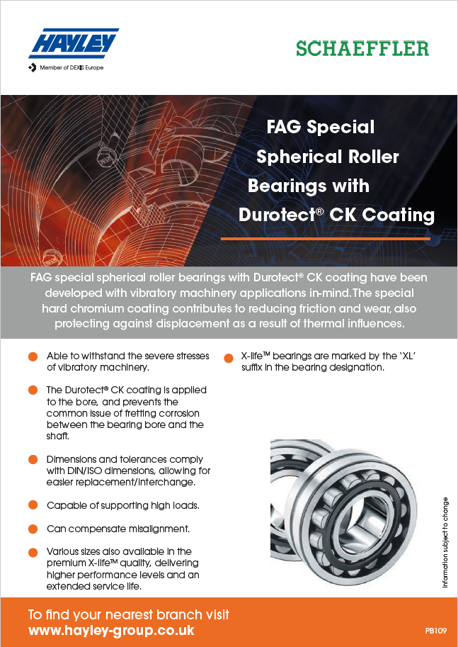FAG srb with durotect ck coating product bulletin