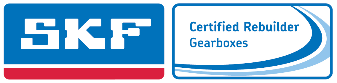 SKF certified gearbox rebuilder badge