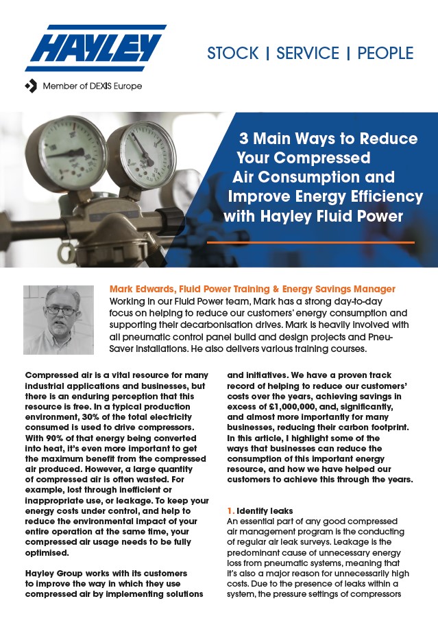 3 ways to reduce compressed air consumption energy costs