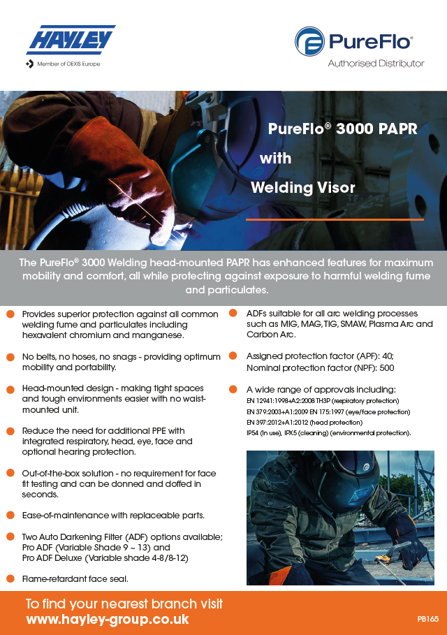 Pureflo 3000 Papr With Welding Visor