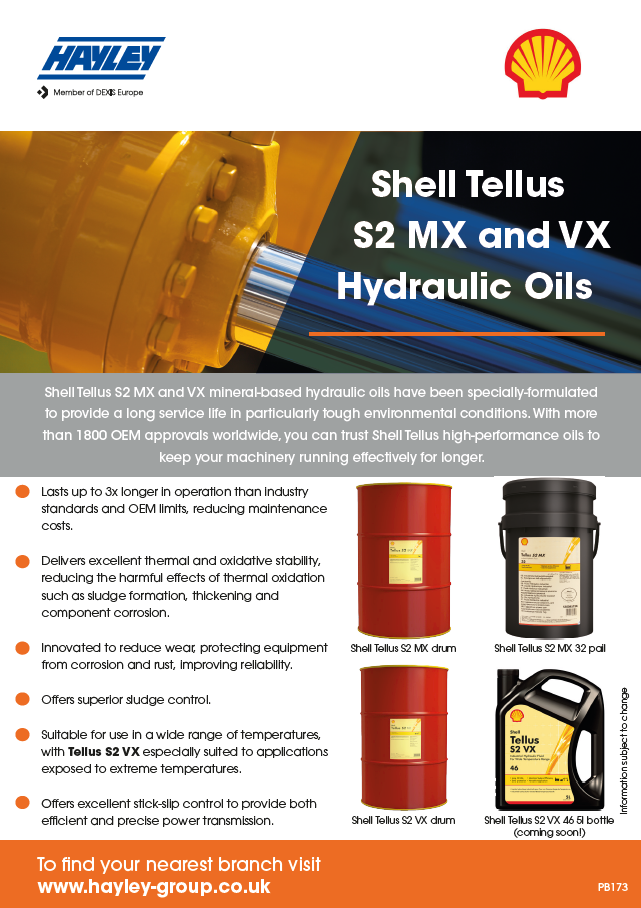 Shell Tellus S2 Mx And Vx