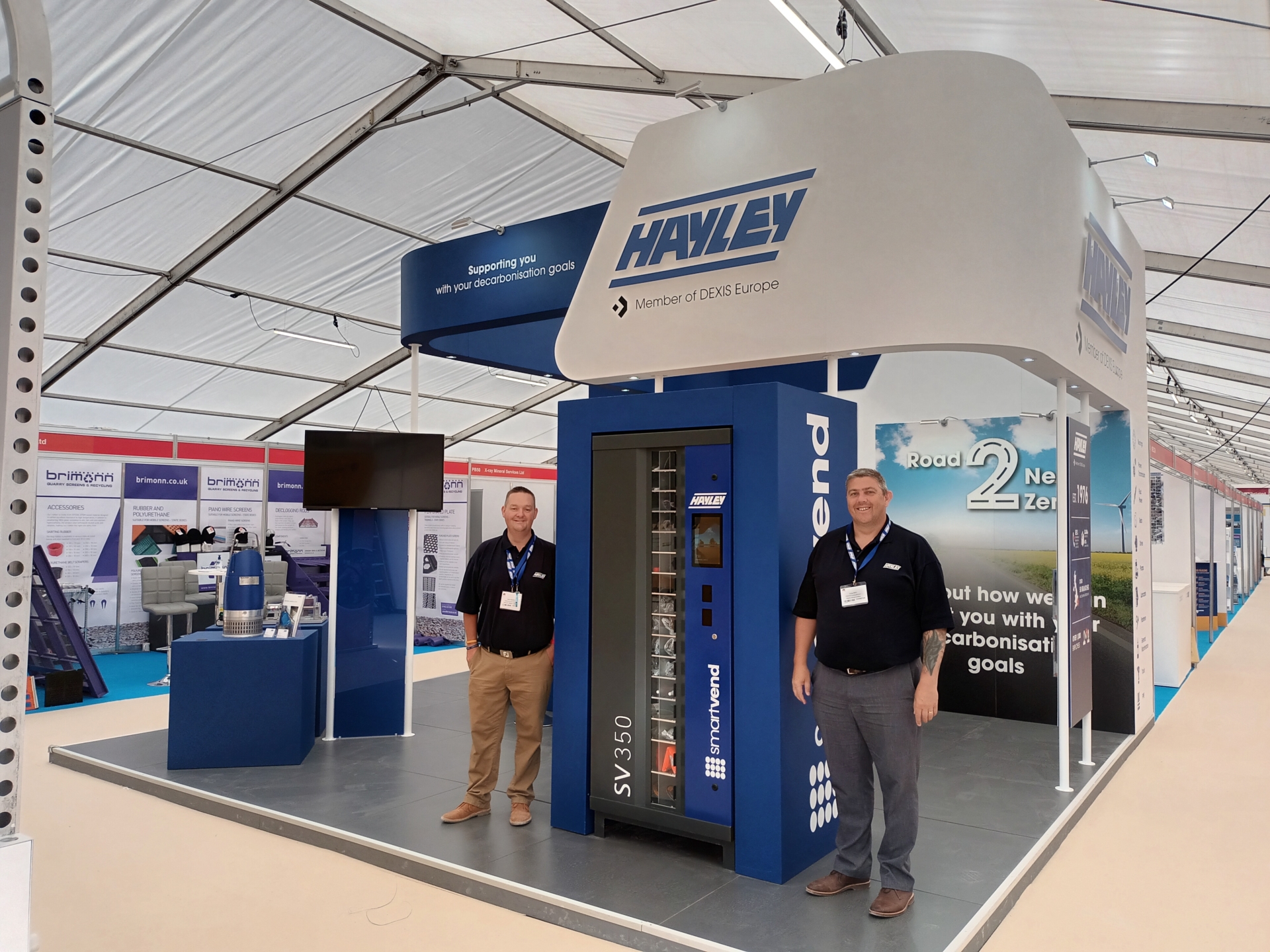 hayley staff on the stand at hillhead 2022