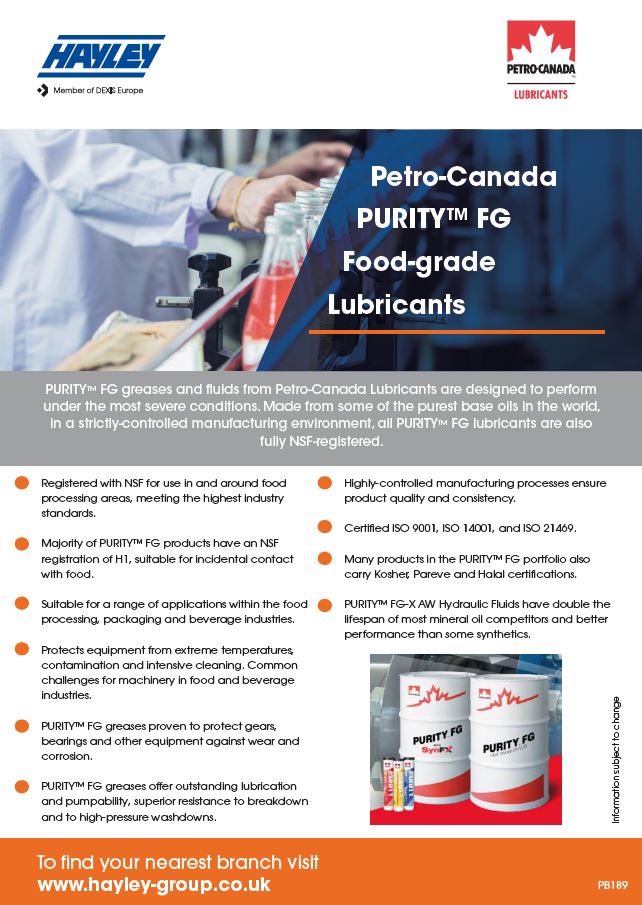 Petro Canada Lubricants PURITY FG
