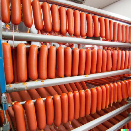 meat processing facility sausages